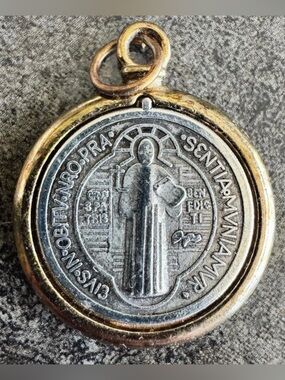 Saint St Benedict Catholic Medal
Pendant Charm Necklace Religious Protection